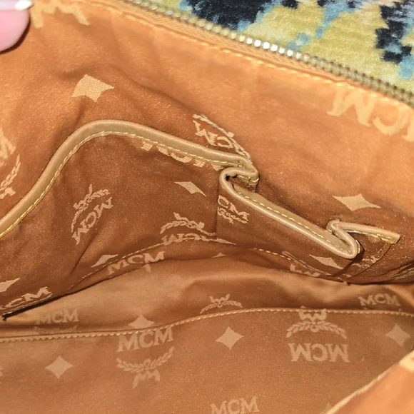 MCM Cognac Brown Visetos Top-Handle Satchel - Picture 6 of 6